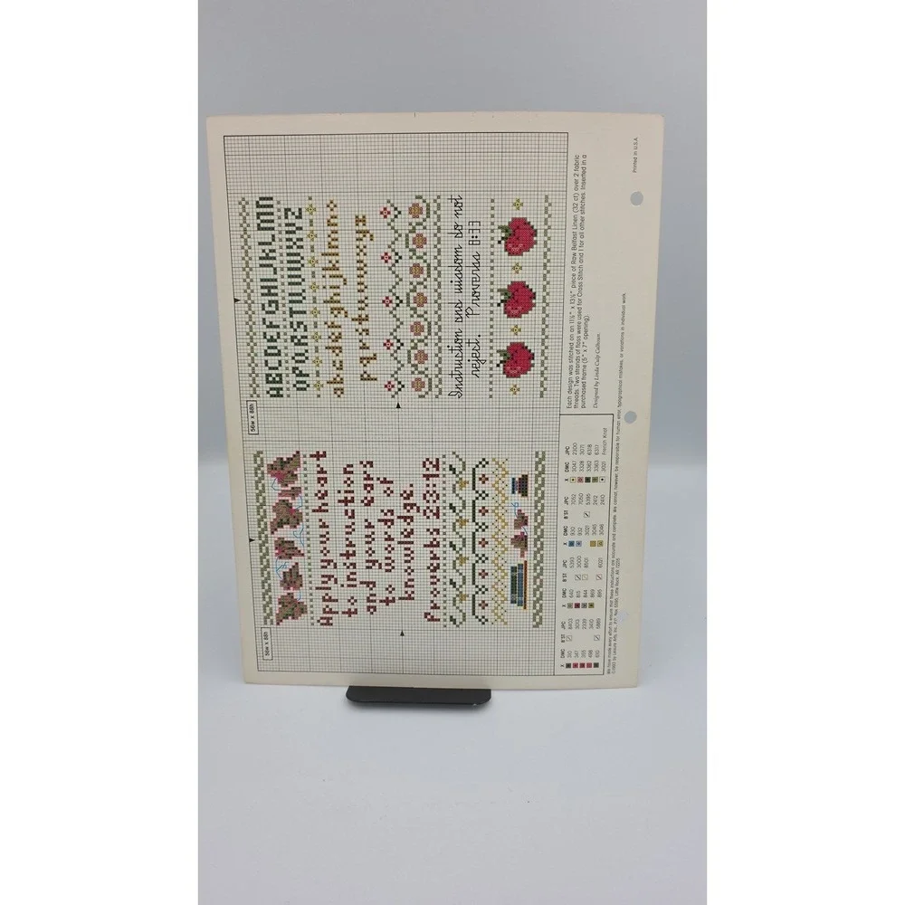 Words of Wisdom Leaflet 83076 Cross Stitch Pattern 1993